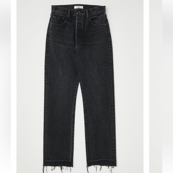 Moussy Denim - MOUSSY Northville Straight Black Vintage Washed Jeans Sz 24 x 29